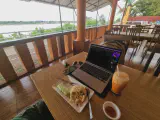 An image of the Mekong River from Kua Koon Kao.