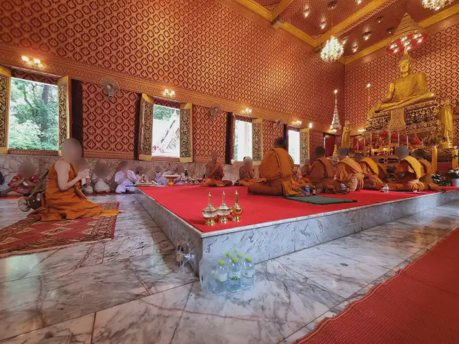 “The scene within the temple”